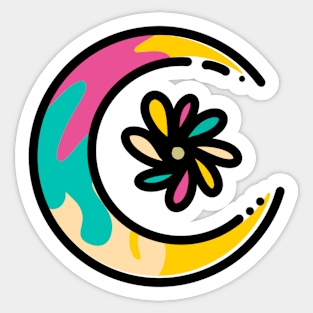 Groovy Moon Child Sticker